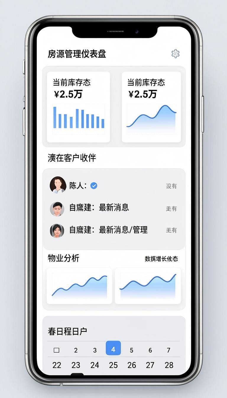 Agent panel showing listings management, leads inbox, and showing schedule